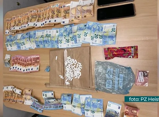 Cash geld en drugs politiezone Heist