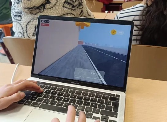 Roblox in de klas als verkeersles