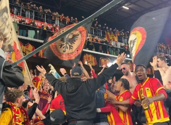 Spelers en fans KV Mechelen