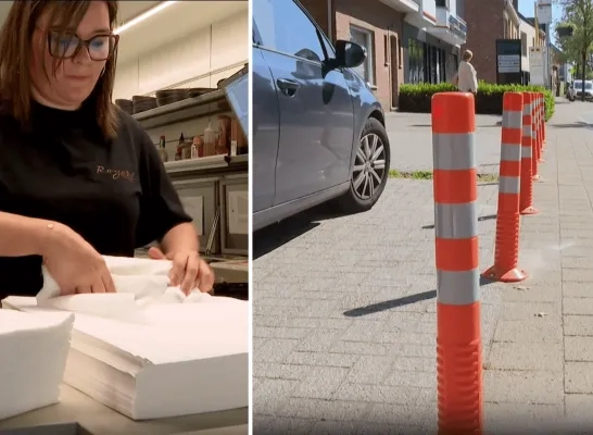 Paaltjes voor broodjeszaak in Lichtaart zorgen voor commotie