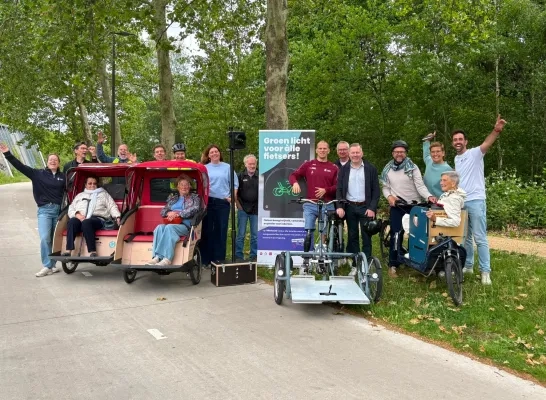 Toegankelijk fietsen op fiestostrade F1 in Mechelen