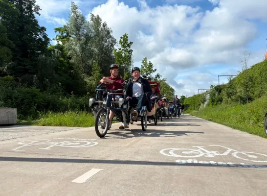 Toegankelijk fietsen op fiestostrade F1 in Mechelen
