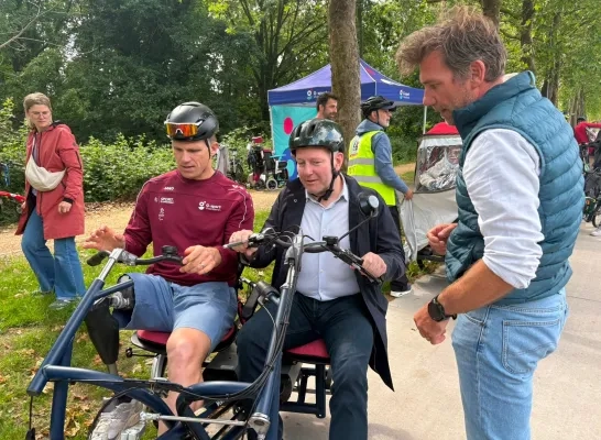 Toegankelijk fietsen op fiestostrade F1 in Mechelen