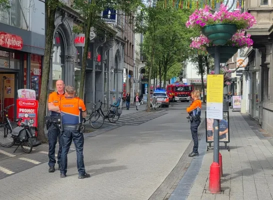 Gasthuisstraat Turnhout afgesloten wegens terrasbrand