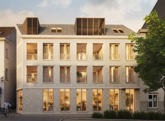 Woonproject pand Sanitair de Coninck Mechelen