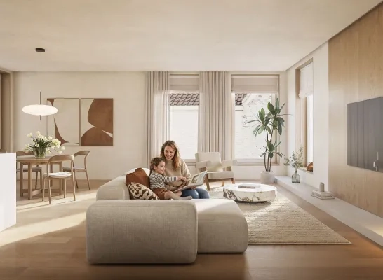 Woonproject pand Sanitair de Coninck Mechelen
