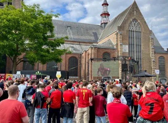 Groot scherm ek fandorp Turnhout