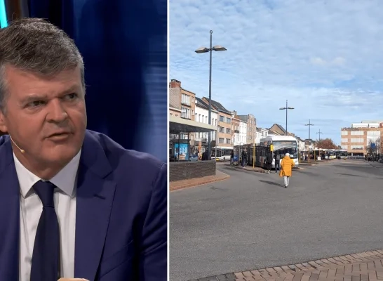 Bart Somers burgemeester Mechelen station bus perron