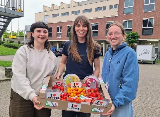 Jong Groen Duffel traktatie snacks studenten bibliotheek