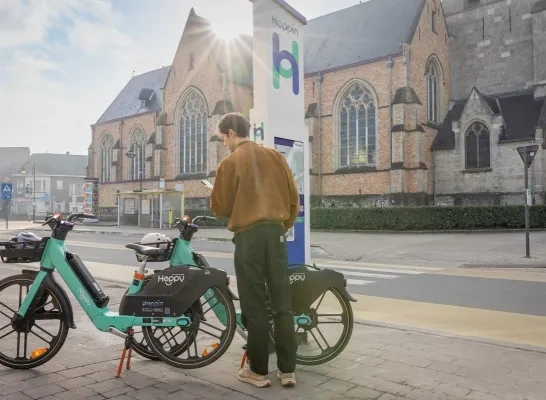 hoppy deelfietsen stad Geel.