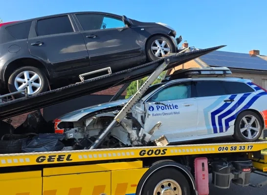 Ongeval politie Mol achtervolging motorrijder