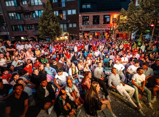Feest bij de Zwarte Ruiter tijdens België-Senegal