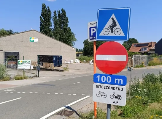 Appeldonkstraat enkelrichting Willebroek-Noord