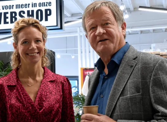 Wouter Torfs bij zijn nichtje