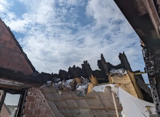 De schade in de huizen is groot