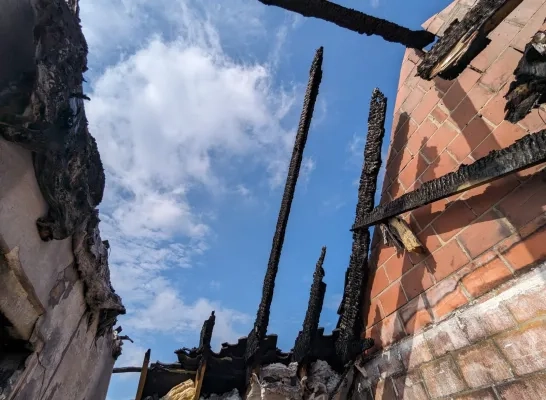 De schade in de huizen is groot