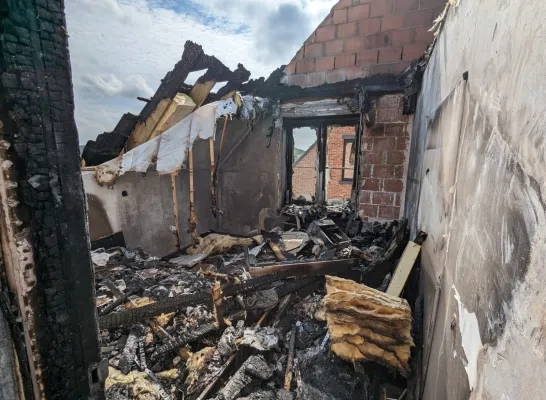 De schade in de huizen is groot
