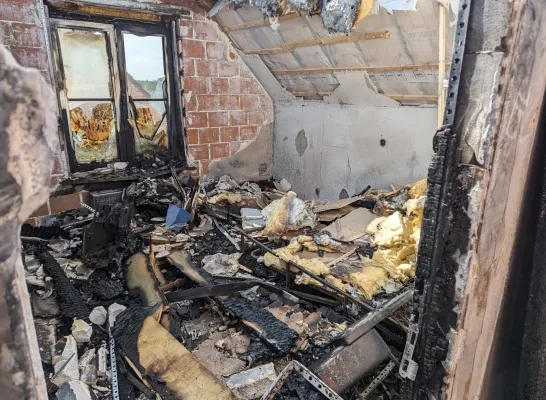 De schade in de huizen is groot