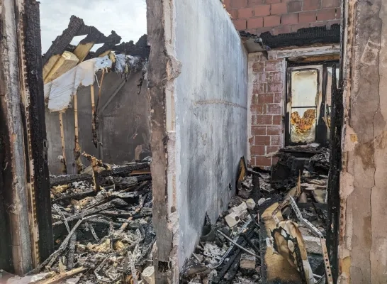 De schade in de huizen is groot