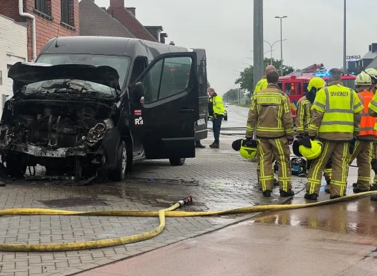 Ongeval Geel auto bestelwagen