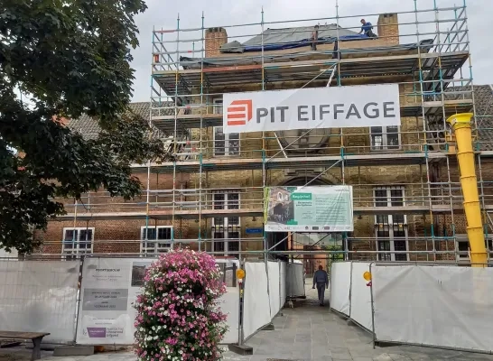 Er wordt momenteel nog hard gewerkt aan de Begijnhofpoort in Turnhout