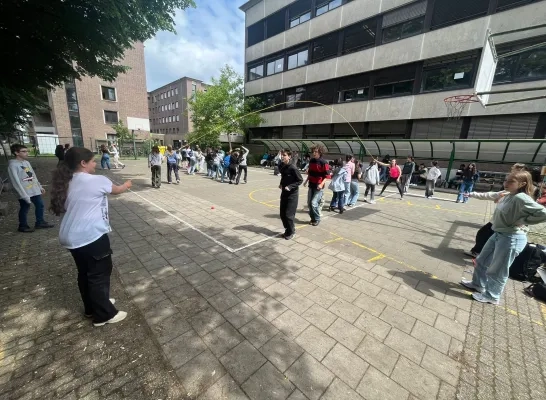 Geen gsms te zien vandaag op de speelplaats