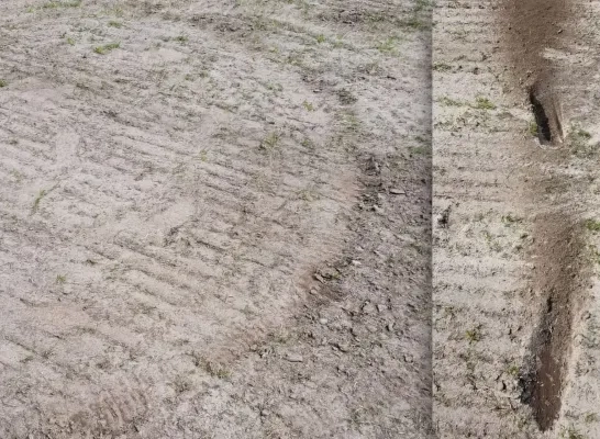 vandalen voetbalveld KFCM Hallaar vandalen voetbalveld KFCM Hallaar