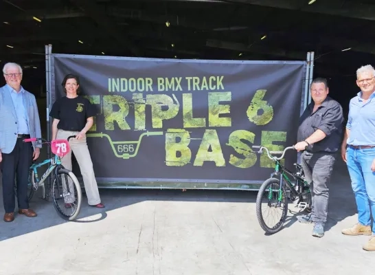 aankondiging indoor bmx parcours weelde