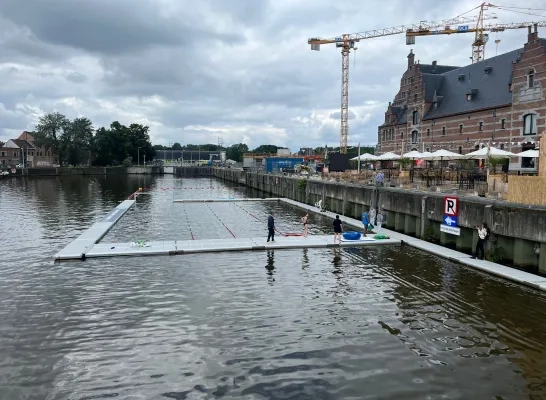 zwemmen in open water Keerdok Mechelen