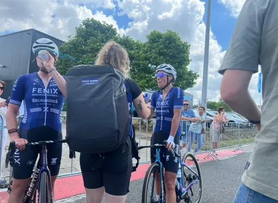 Wielrennen BK vrouwen Sanne Cant zilver Wielrennen BK vrouwen Sanne Cant zilver