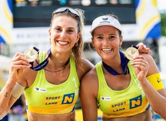Sarah Cools en Lisa Van den Vonder winnen Beach Pro Tour Baden Sarah Cools en Lisa Van den Vonder winnen Beach Pro Tour Baden