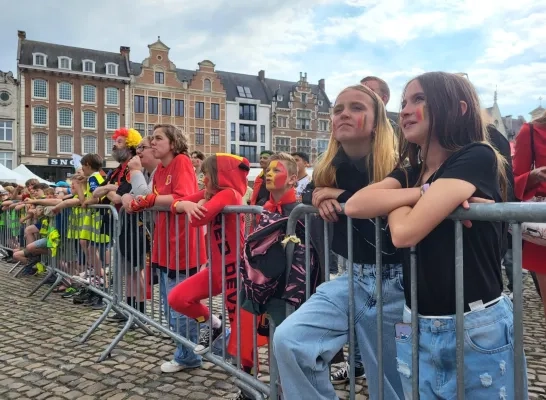 groot scherm Lier Rode Duivels EK 2024