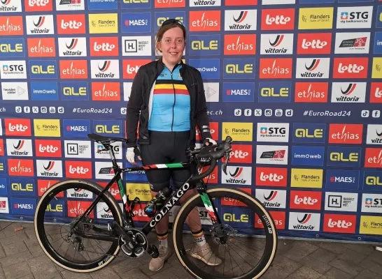 Silke Bastiaensen op het EK wielrennen Silke Bastiaensen op het EK wielrennen