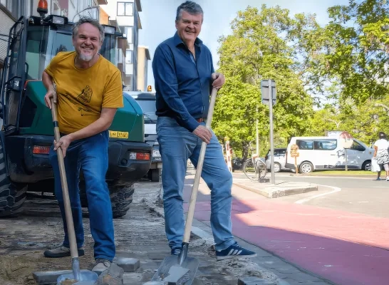 Koningin Astridlaan Mechelen fietspad werken Koningin Astridlaan Mechelen fietspad werken