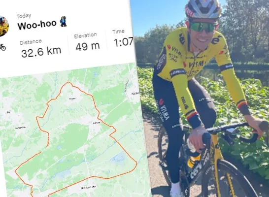 Wout van Aert Strava eerste keer op de fiets sinds val Ronde van Spanje Wout van Aert Strava eerste keer op de fiets sinds val Ronde van Spanje
