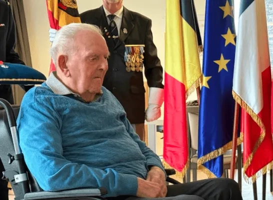 Vic Hannes oud-strijder Meerhout ereteken Vic Hannes oud-strijder Meerhout ereteken