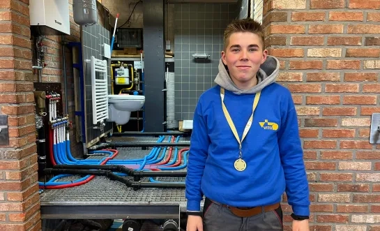 Nelles Van Dijck behaalde goud in de categorie sanitair
