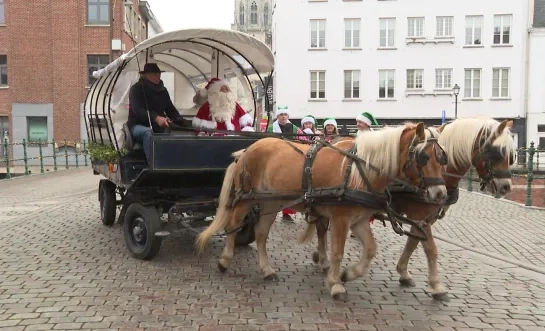 Aankomst kerstman Lier