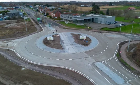 rotonde N10 De Hutten Aarschotsebaan Berlaar
