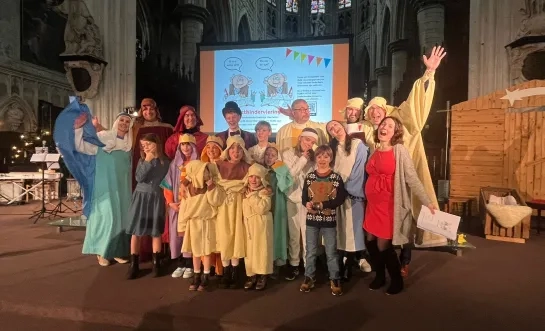 De kerstkinderviering in Mechelen was een groot succes