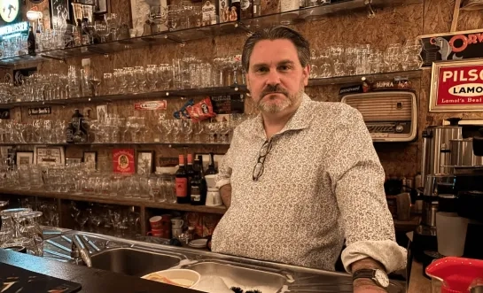 Kevin Polfliet in café Het Maanlicht
