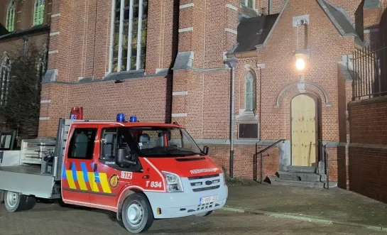 kerk Beerse beschadigd oudjaar 2024-2025