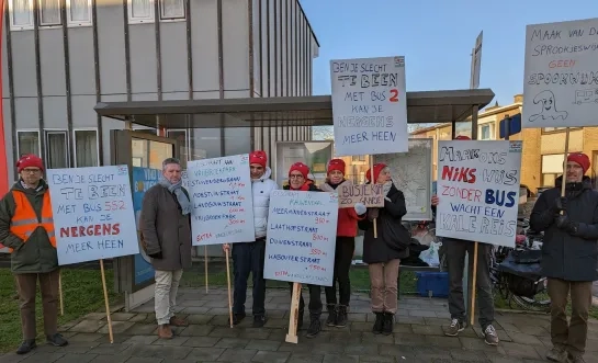 Actie PVDA tegen vervoersplan De Lijn Mechelen