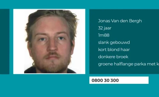 Opsporingsbericht Jonas Van den Bergh Lier