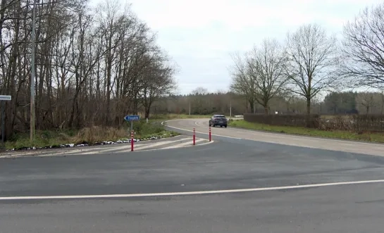 rotonde kruispunt Bevelsesteenweg-Gestelsesteenweg Heist-op-den-Berg