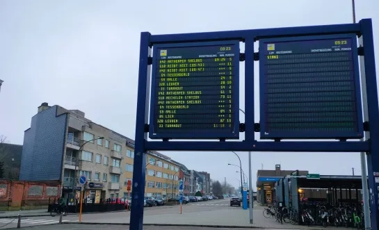 Minder bussen De Lijn nationale actiedag