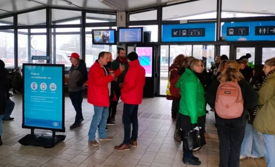 Drukte in station Herentals nationale actiedag