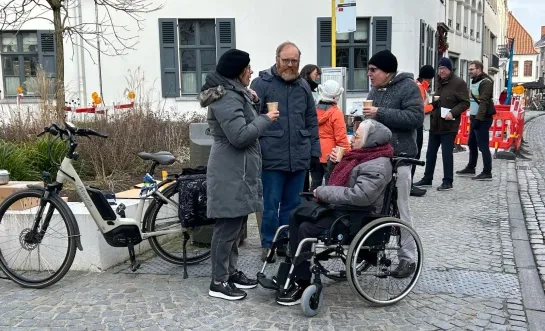 Actie Fietsersbond Mechelen kasseien