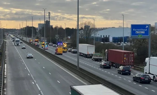 Ongeval E313 Herentals industrie