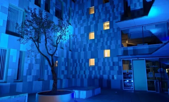 Administratief centrum Willebroek verlicht voor Zeldzame ziektendag